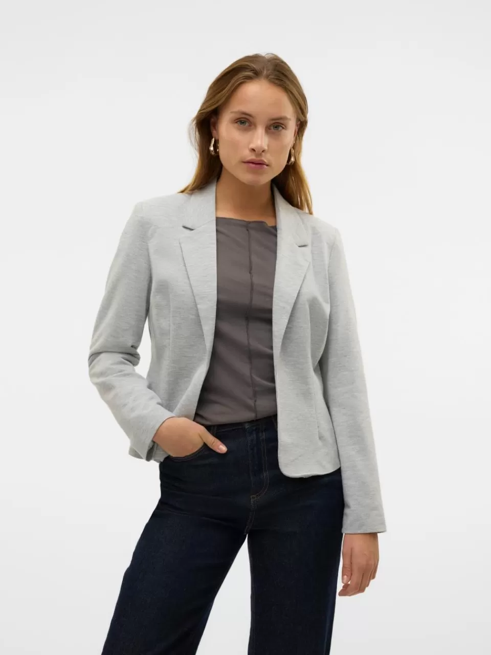 Best Sale VERO MODA VMHARUKI Blazer Light Grey Melange