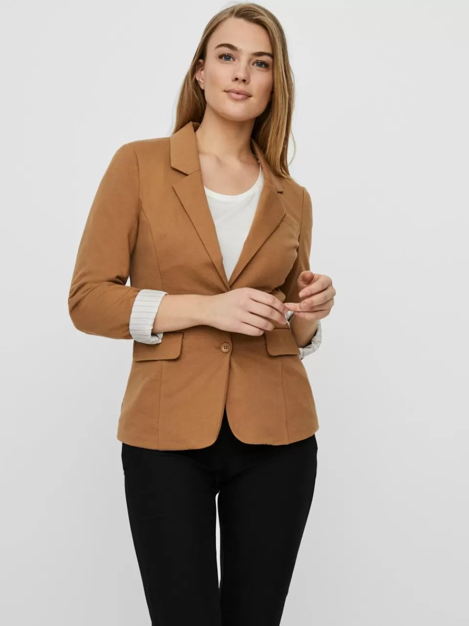 Outlet VERO MODA VMHARUKI Blazer Tobacco Brown