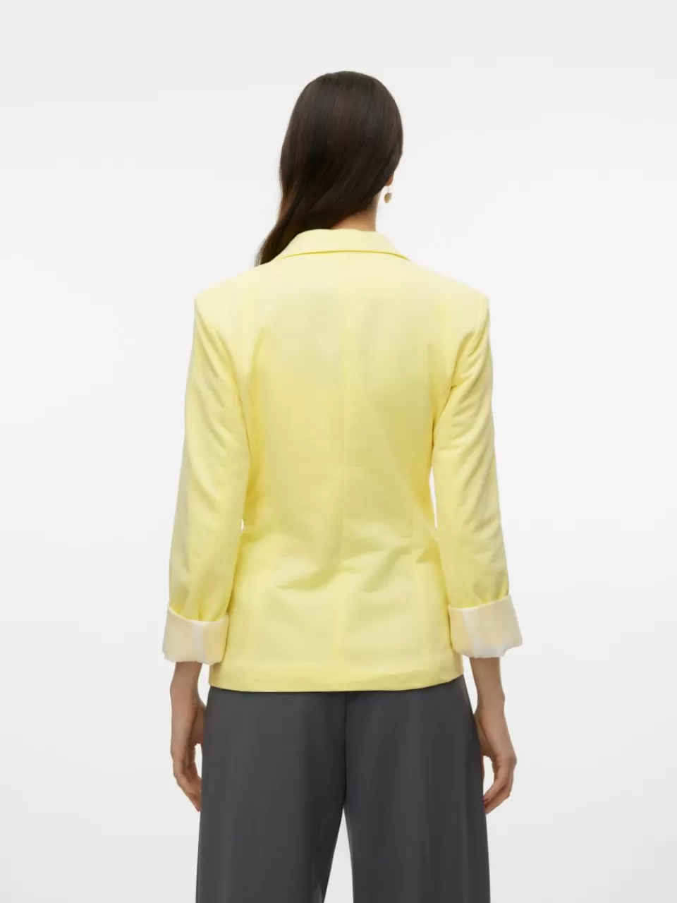 Shop VERO MODA VMHARUKI Blazer Mellow Yellow