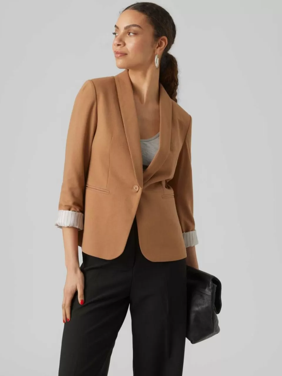 Hot VERO MODA VMHARUKIMO Blazer Tobacco Brown