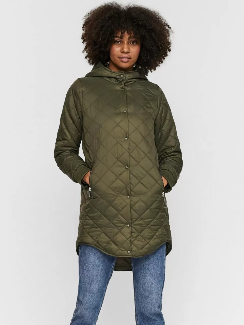 Fashion VERO MODA VMHAYLE Frakk Ivy Green