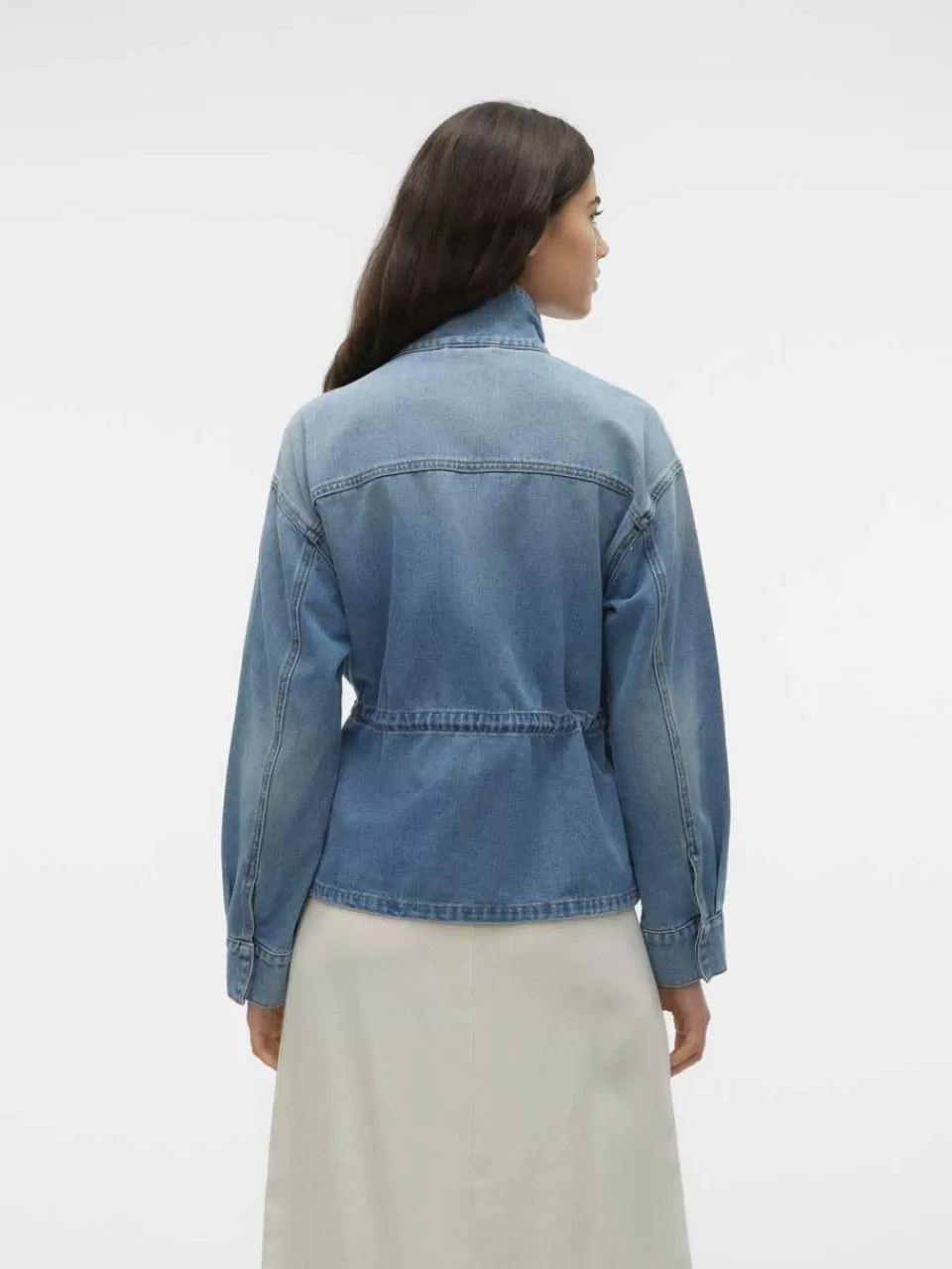 Shop VERO MODA VMHELENA Denimjakke Medium Blue Denim