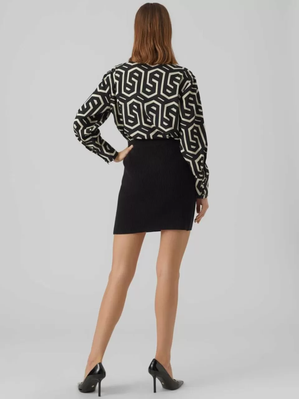 Clearance VERO MODA VMHERMOSA Miniskjørt Black