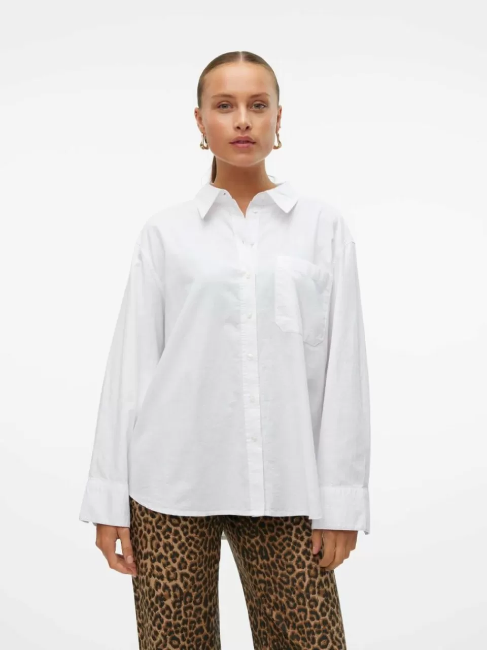 Shop VERO MODA VMIDA Skjorte Bright White