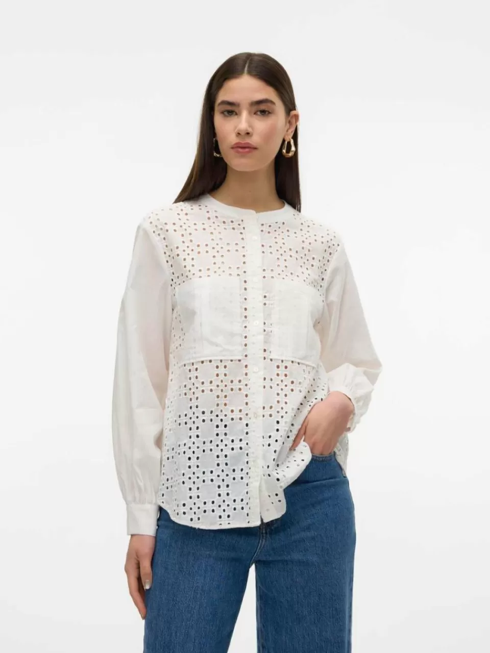 New VERO MODA VMIGA Skjorte Bright White