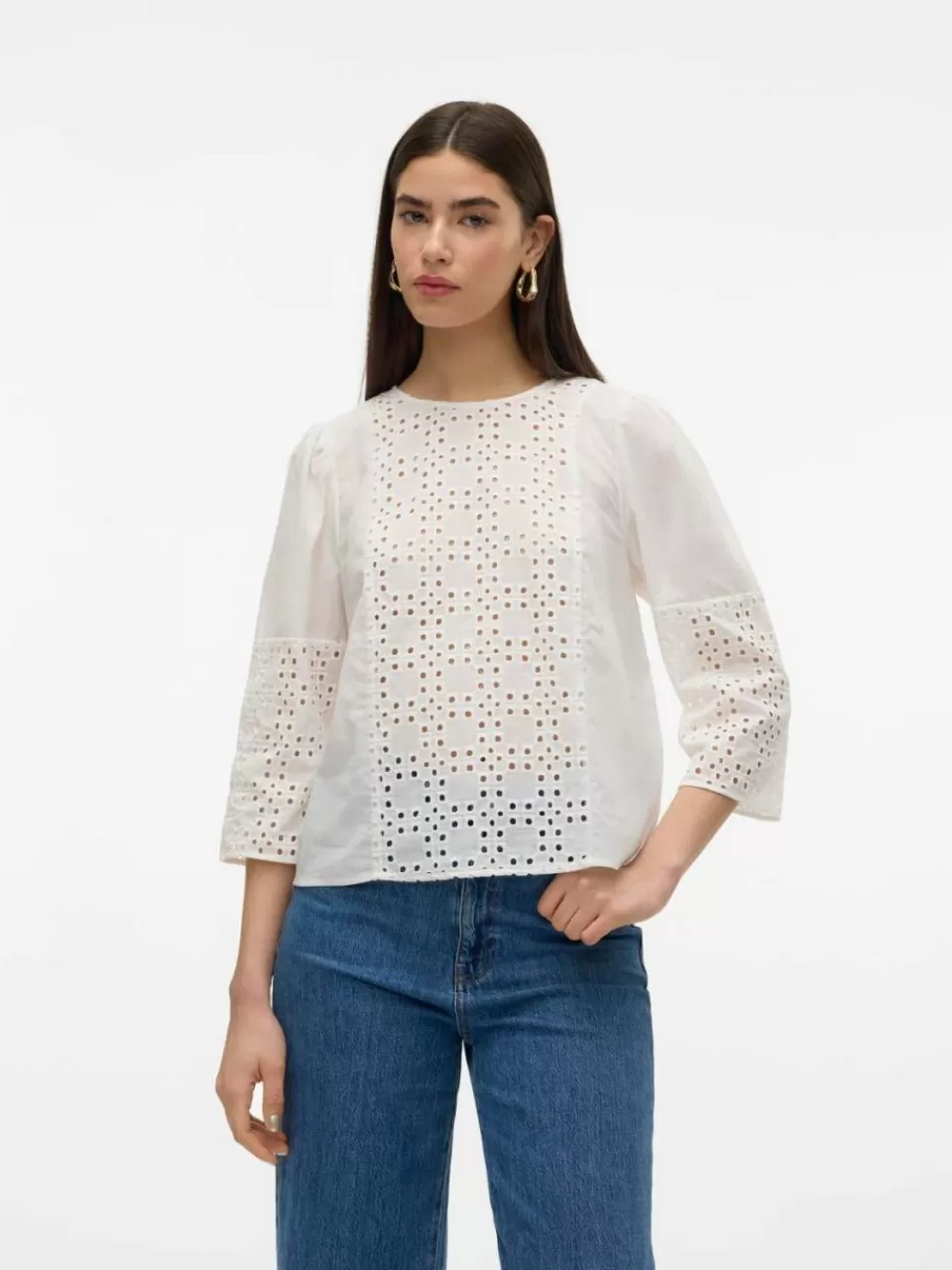 Fashion VERO MODA VMIGA Topp Bright White