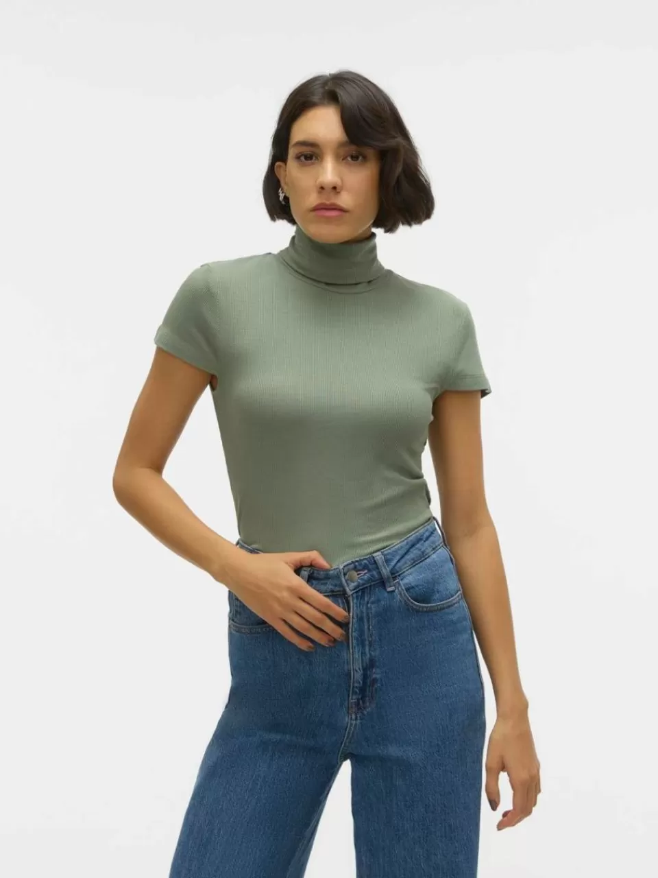 Store VERO MODA VMIRWINA Topp Hedge Green