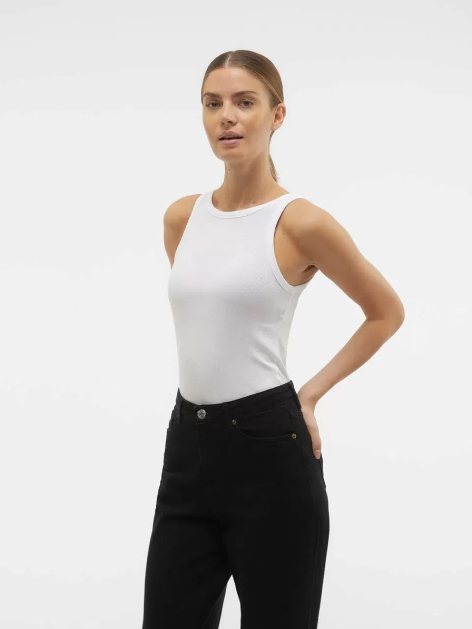 Fashion VERO MODA VMIRWINA Topp Bright White