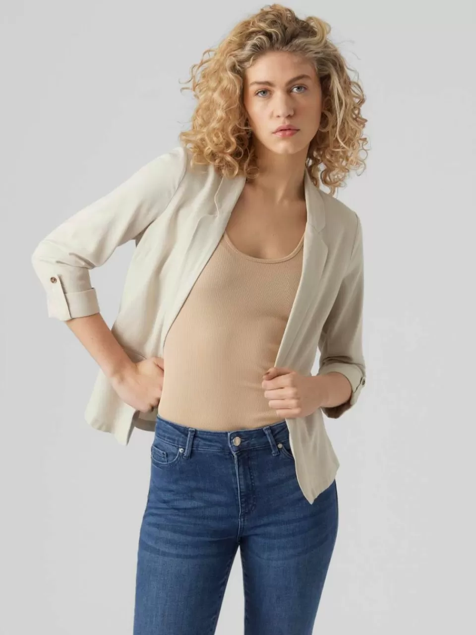 Flash Sale VERO MODA VMJESMILO Blazer Silver Lining