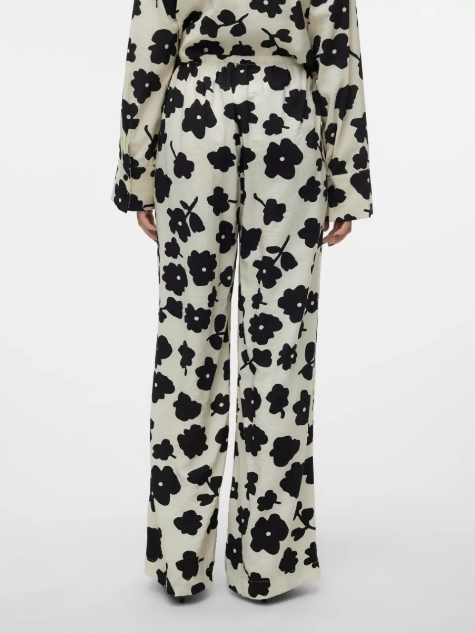 Store VERO MODA VMJESSA Høyt snitt Bukser Birch