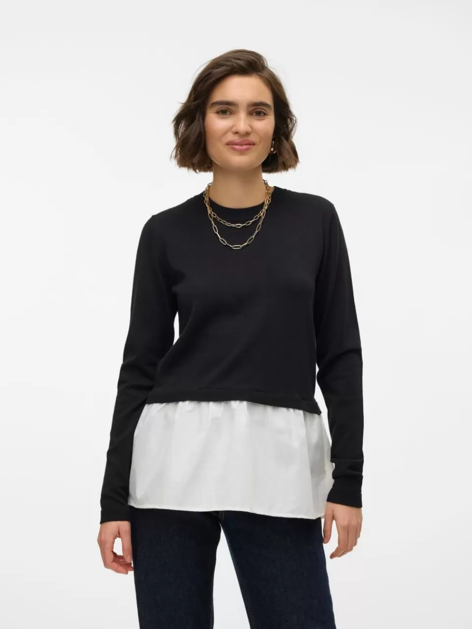 Store VERO MODA VMJOSE Genser Black