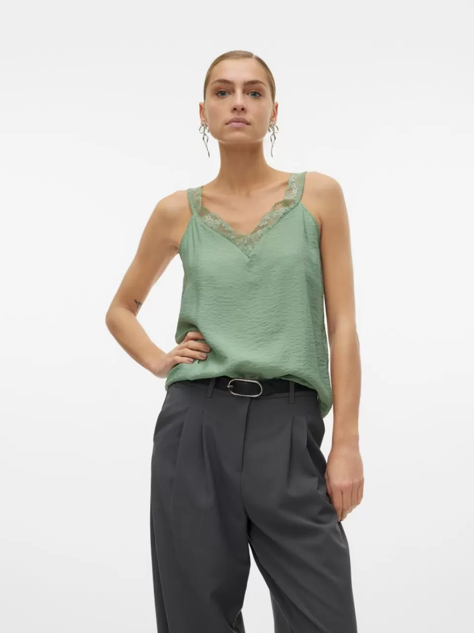 Flash Sale VERO MODA VMJOSIE Topp Hedge Green