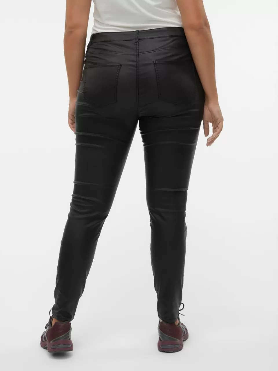 Cheap VERO MODA VMJUDY Middels høyt snitt Bukser Black