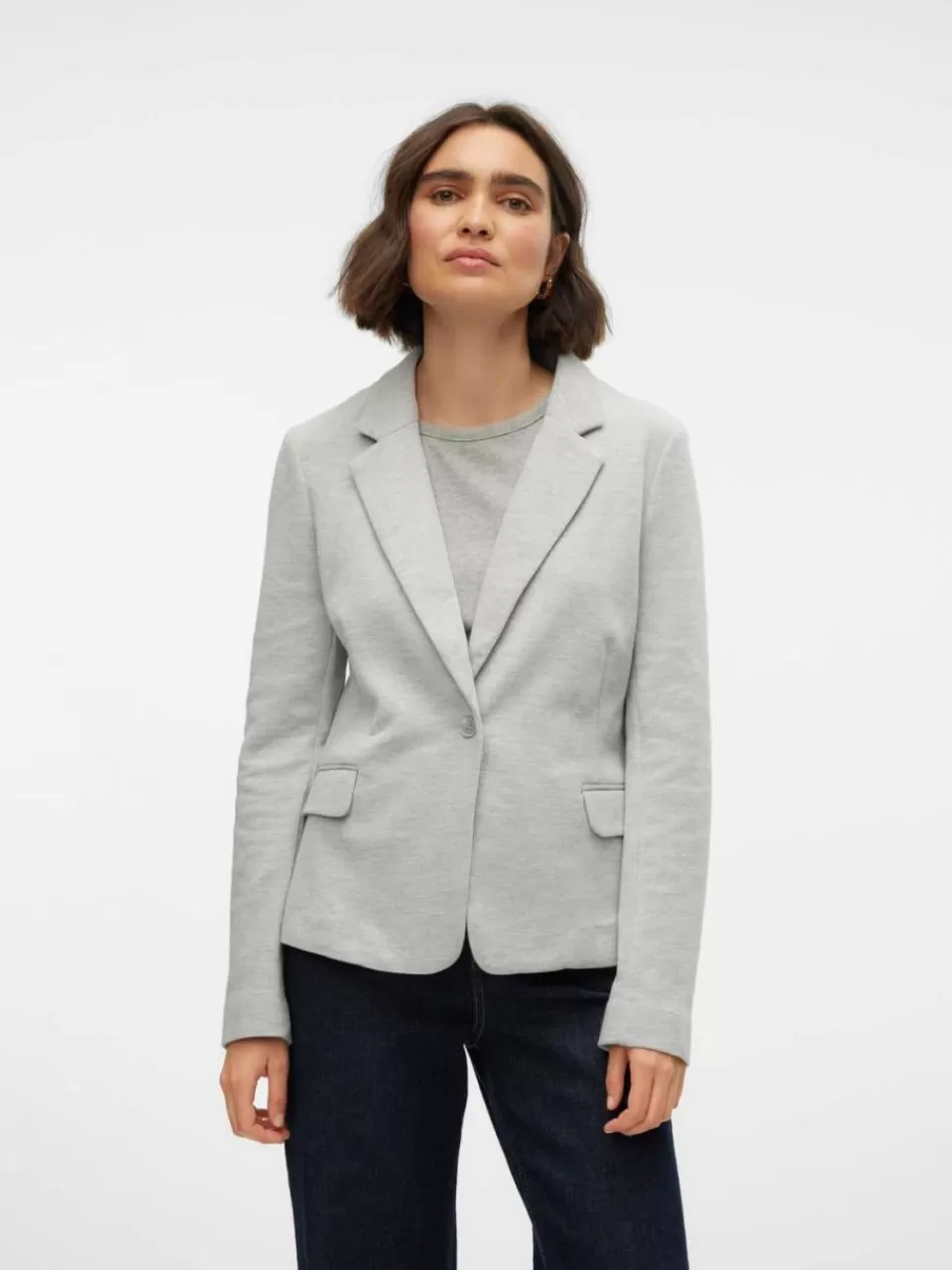 Store VERO MODA VMJULIA Blazer Light Grey Melange