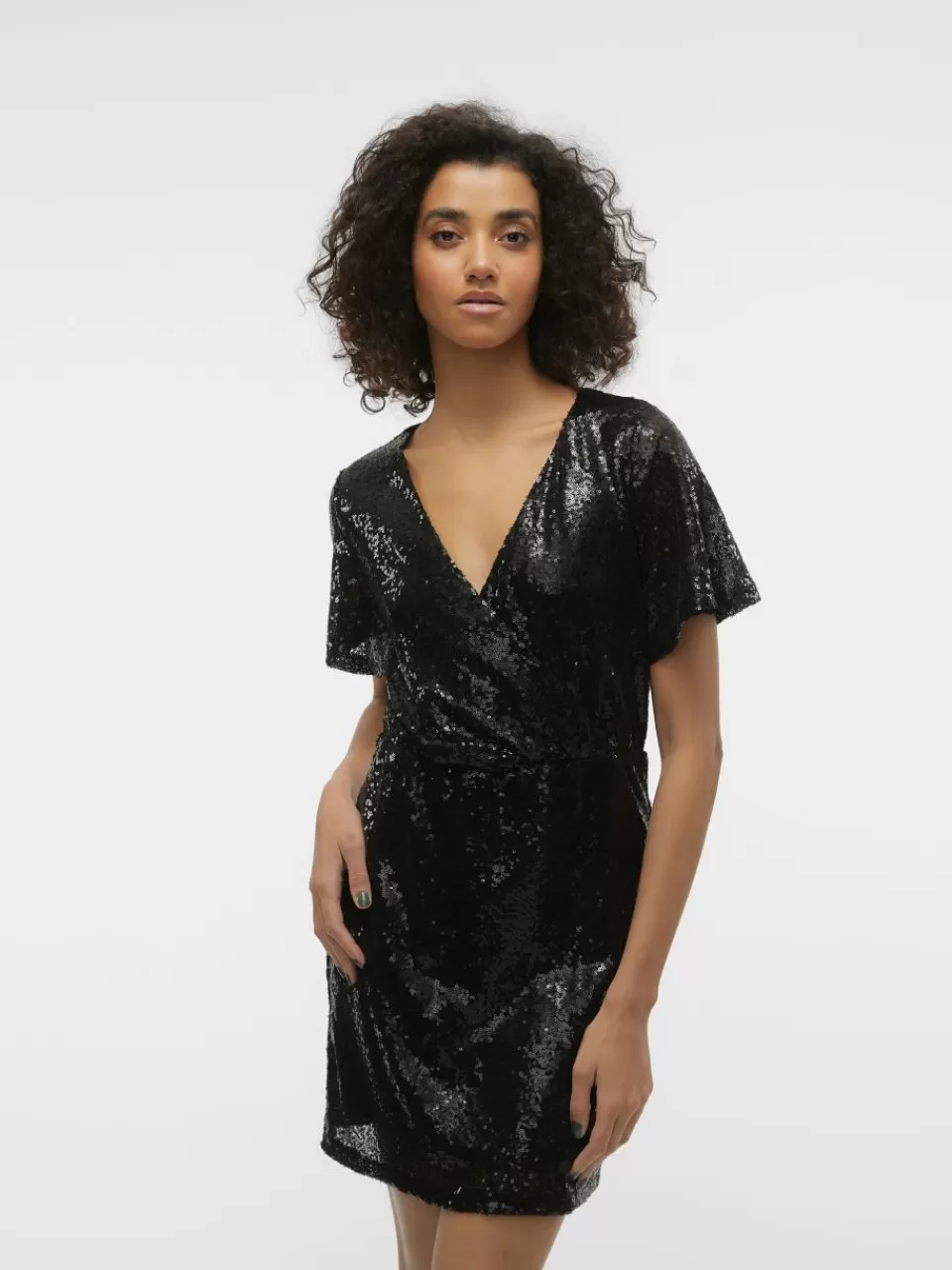 Online VERO MODA VMKAJE Kort kjole Black