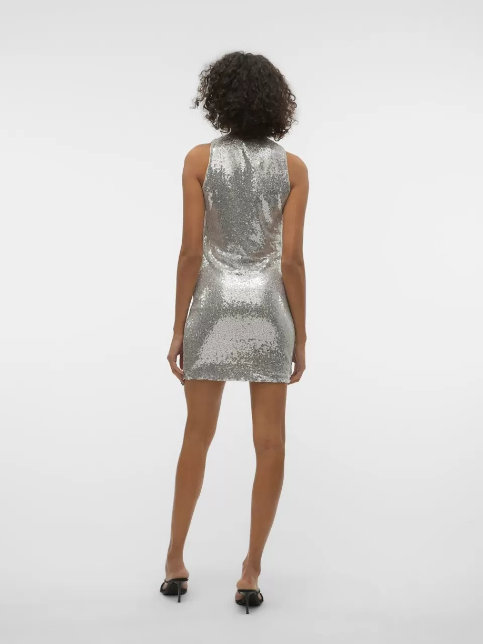 Shop VERO MODA VMKAJE Kort kjole Silver Colour