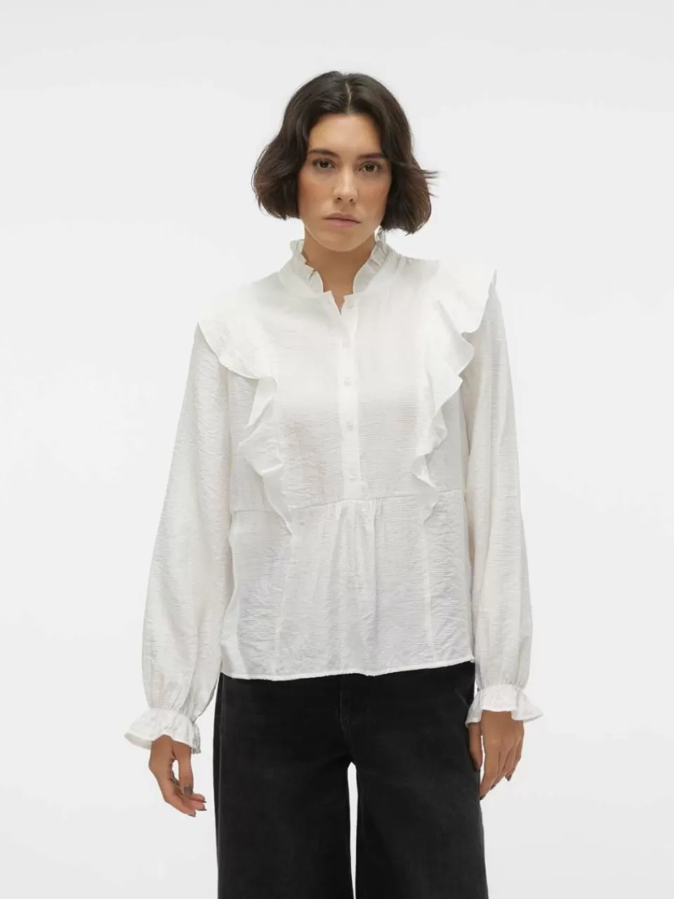 Outlet VERO MODA VMKAMMI Topp Bright White