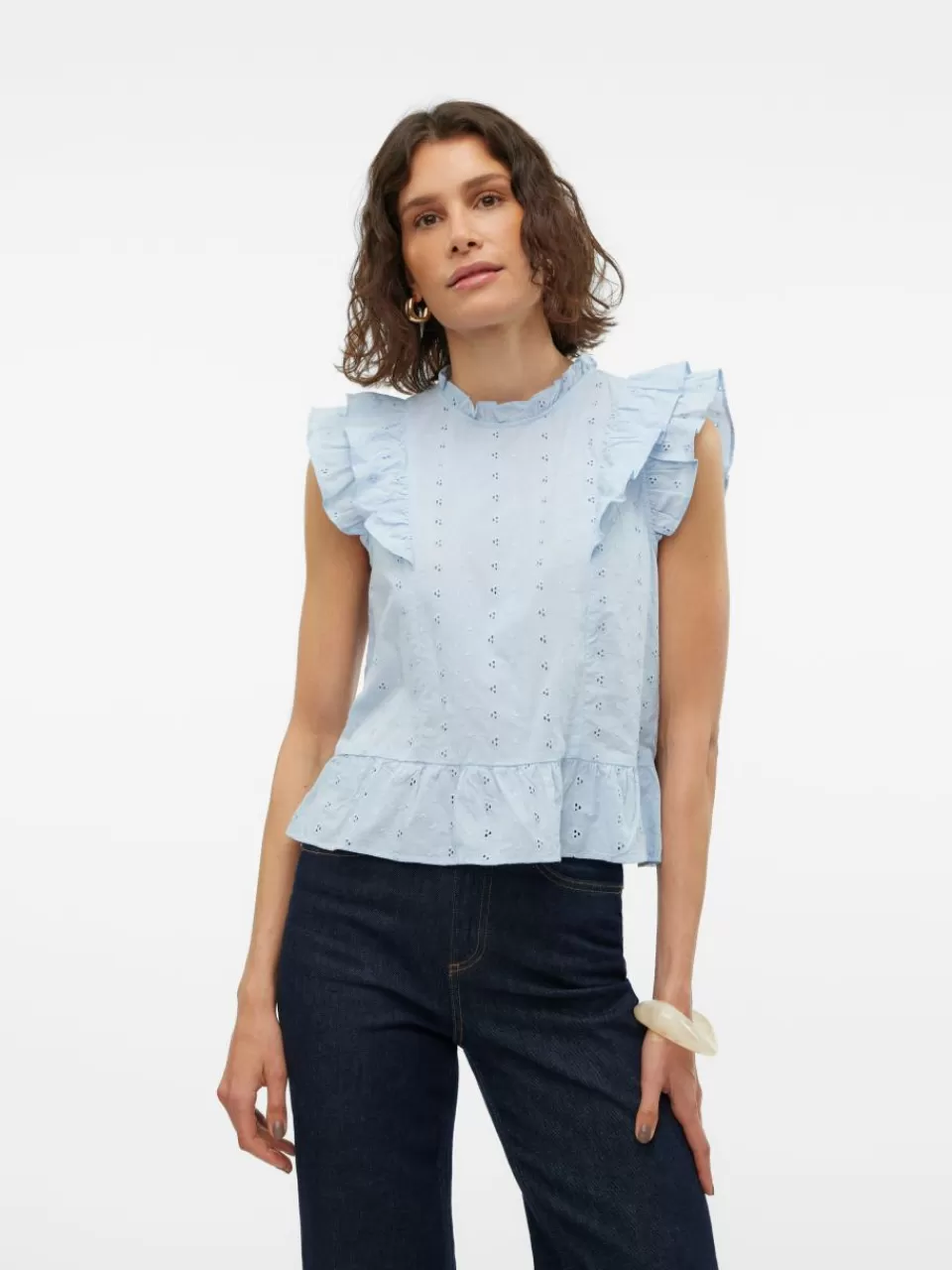 Flash Sale VERO MODA VMKAMMY Topp Cashmere Blue