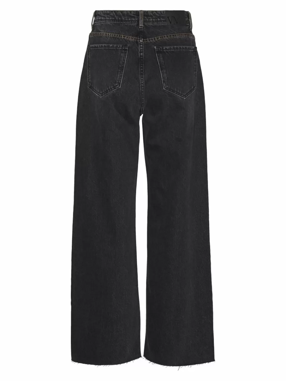 Hot VERO MODA VMKATHY Høyt snitt Wide Leg Fit Jeans Black Denim