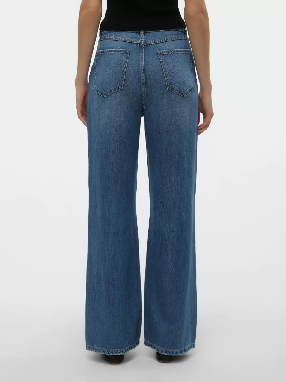 Hot VERO MODA VMKATHY Wide Fit Jeans Medium Blue Denim