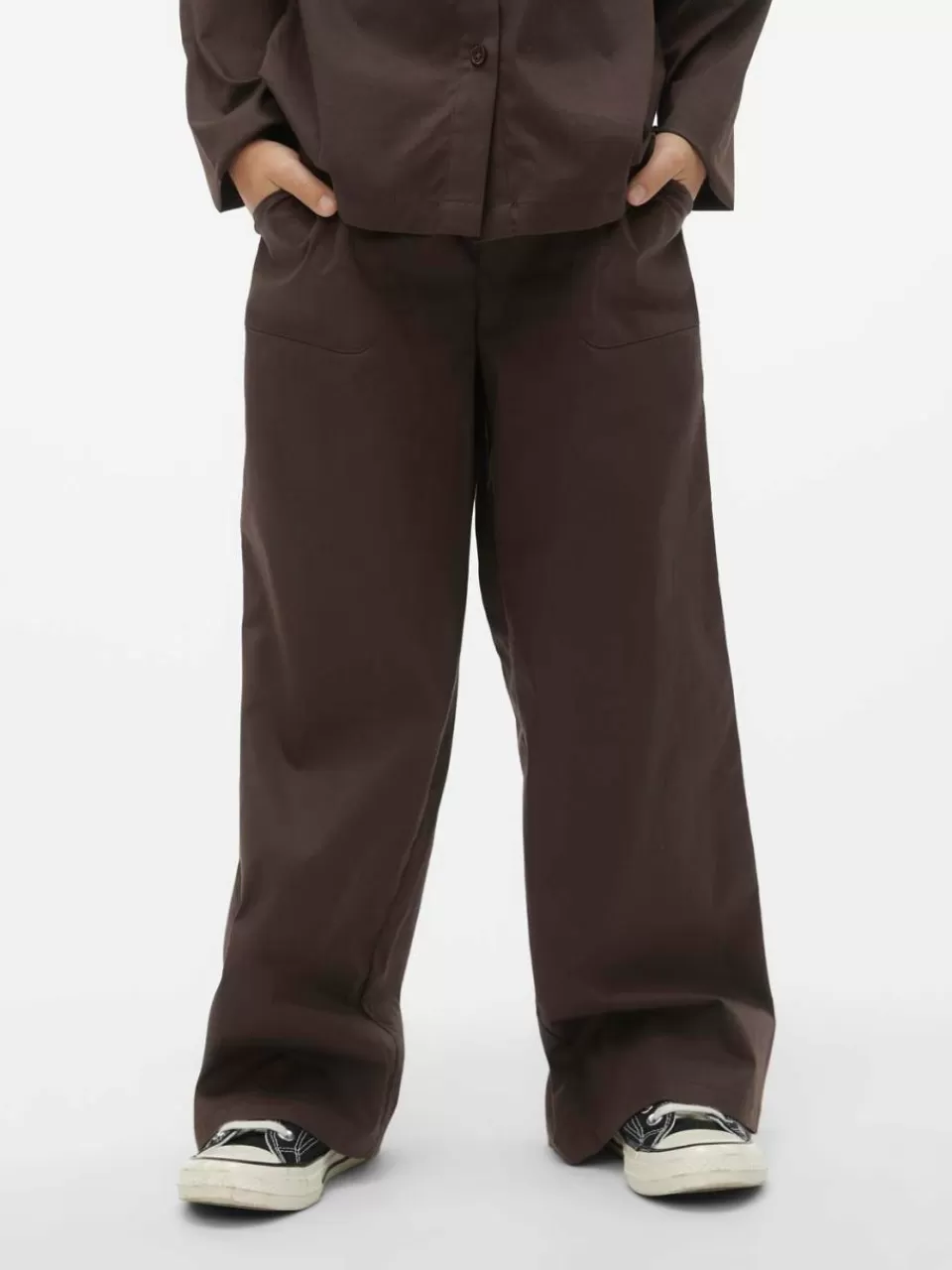 Store VERO MODA VMKENYA Bukser Chocolate Brown