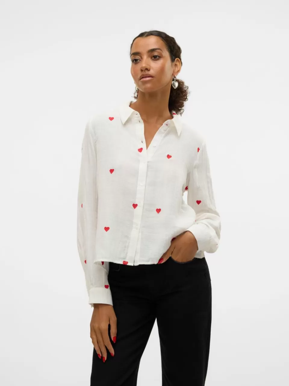 Outlet VERO MODA VMKIMMI Skjorte Bright White