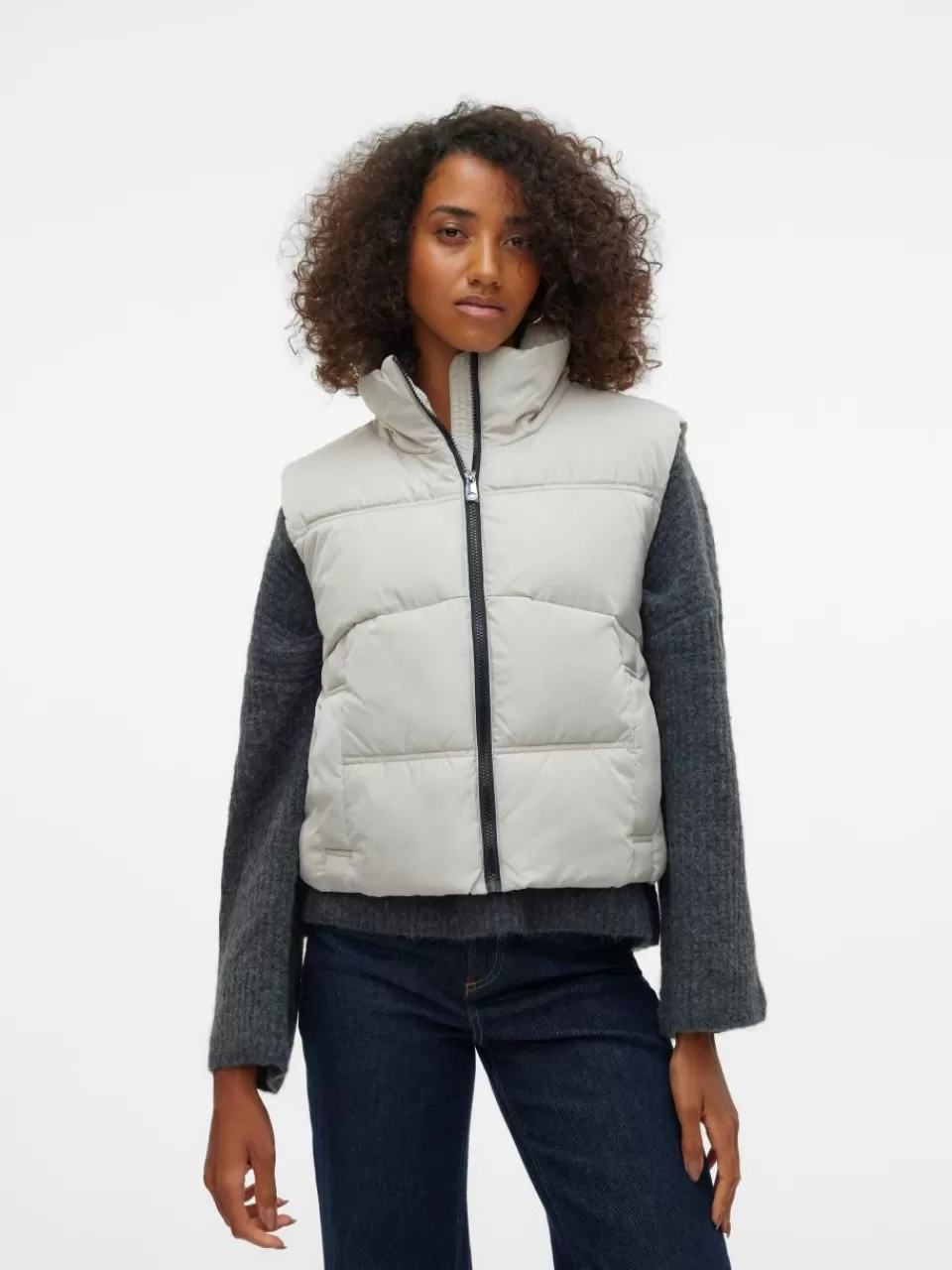 Best VERO MODA VMKLEA Otw-vest Silver Lining