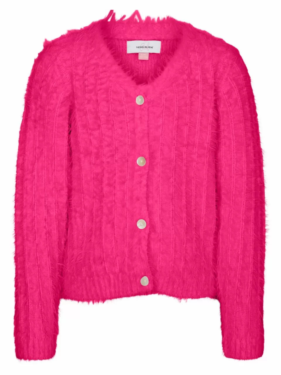 Best VERO MODA VMLAPOILU Strikket cardigan Fuchsia Purple