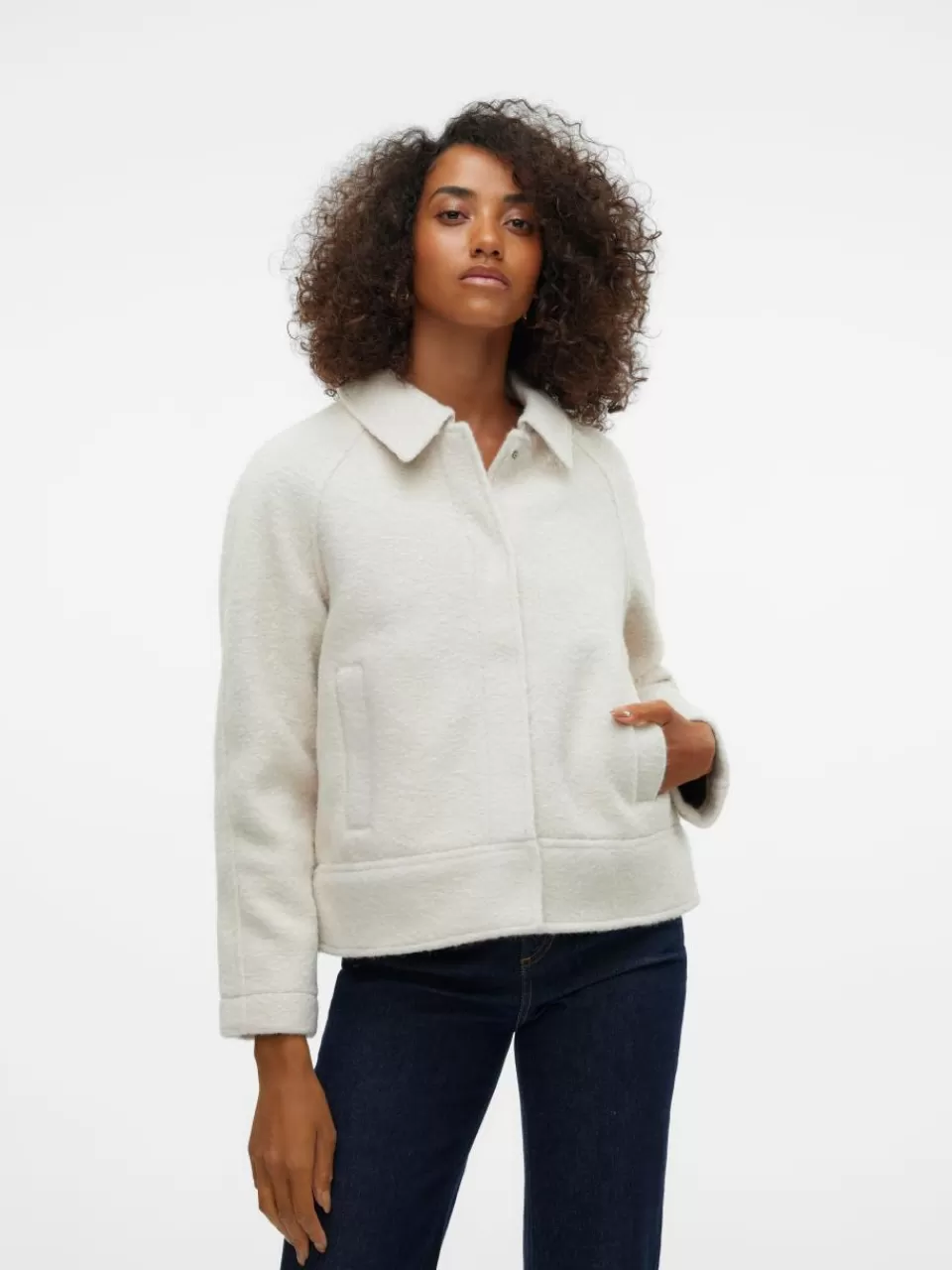 Hot VERO MODA VMLARA Jakke Oatmeal