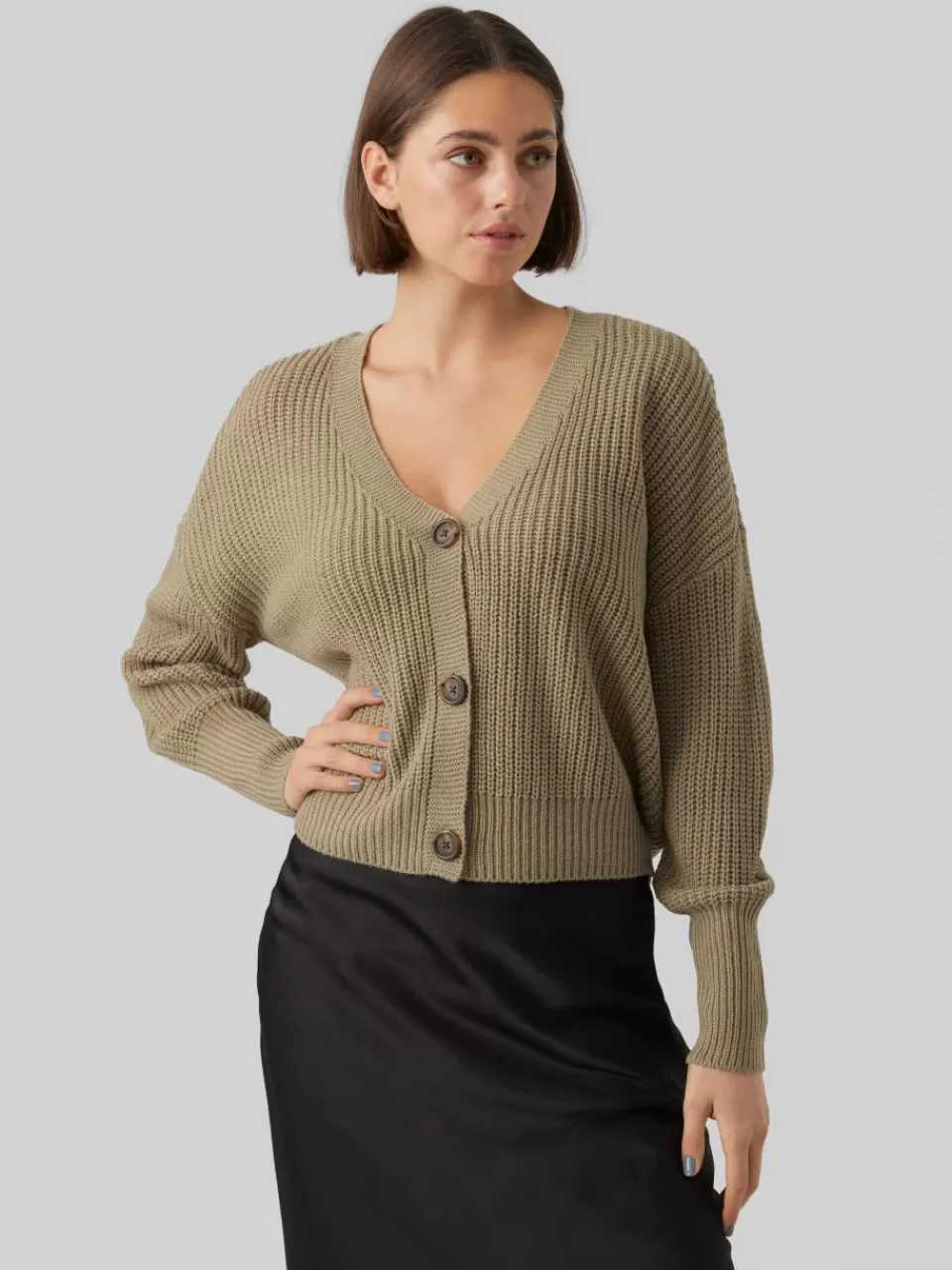 Best Sale VERO MODA VMLEA Strikket cardigan Laurel Oak