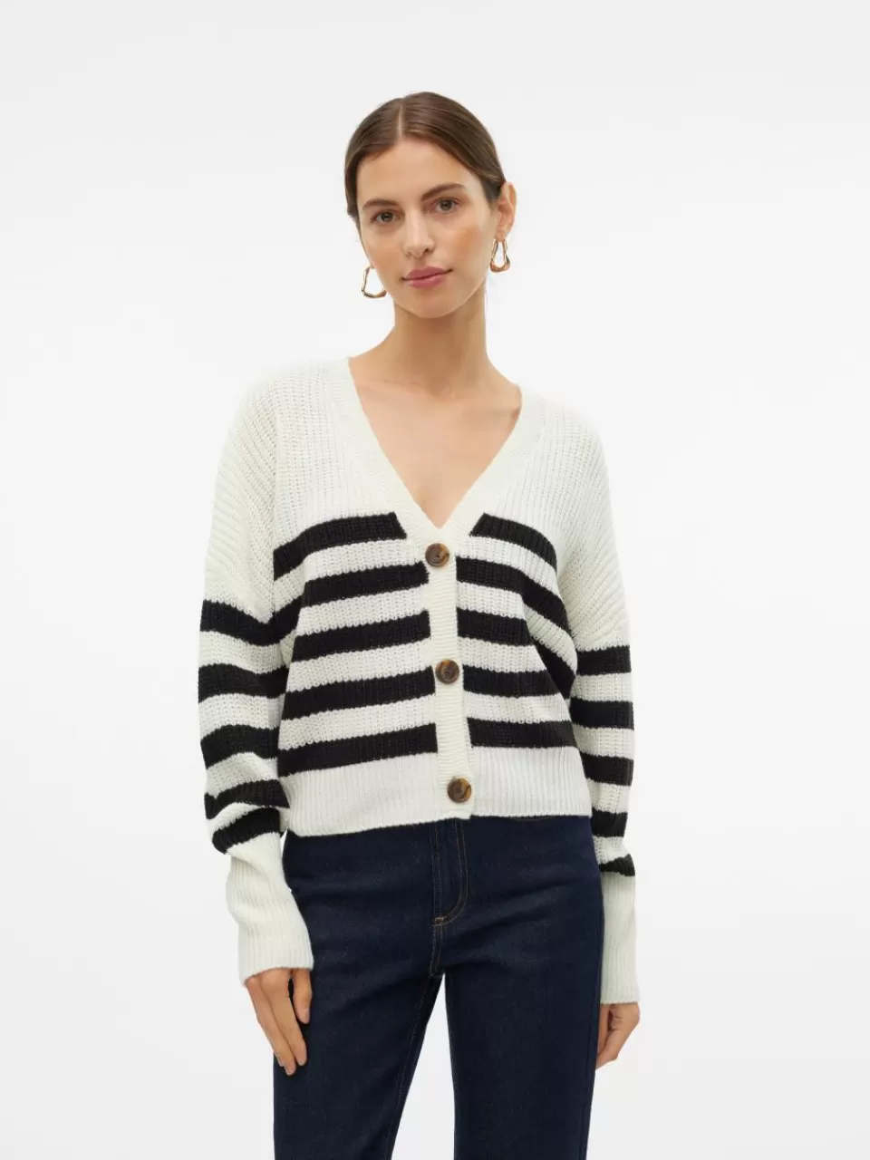 New VERO MODA VMLEA Strikket cardigan Cloud Dancer