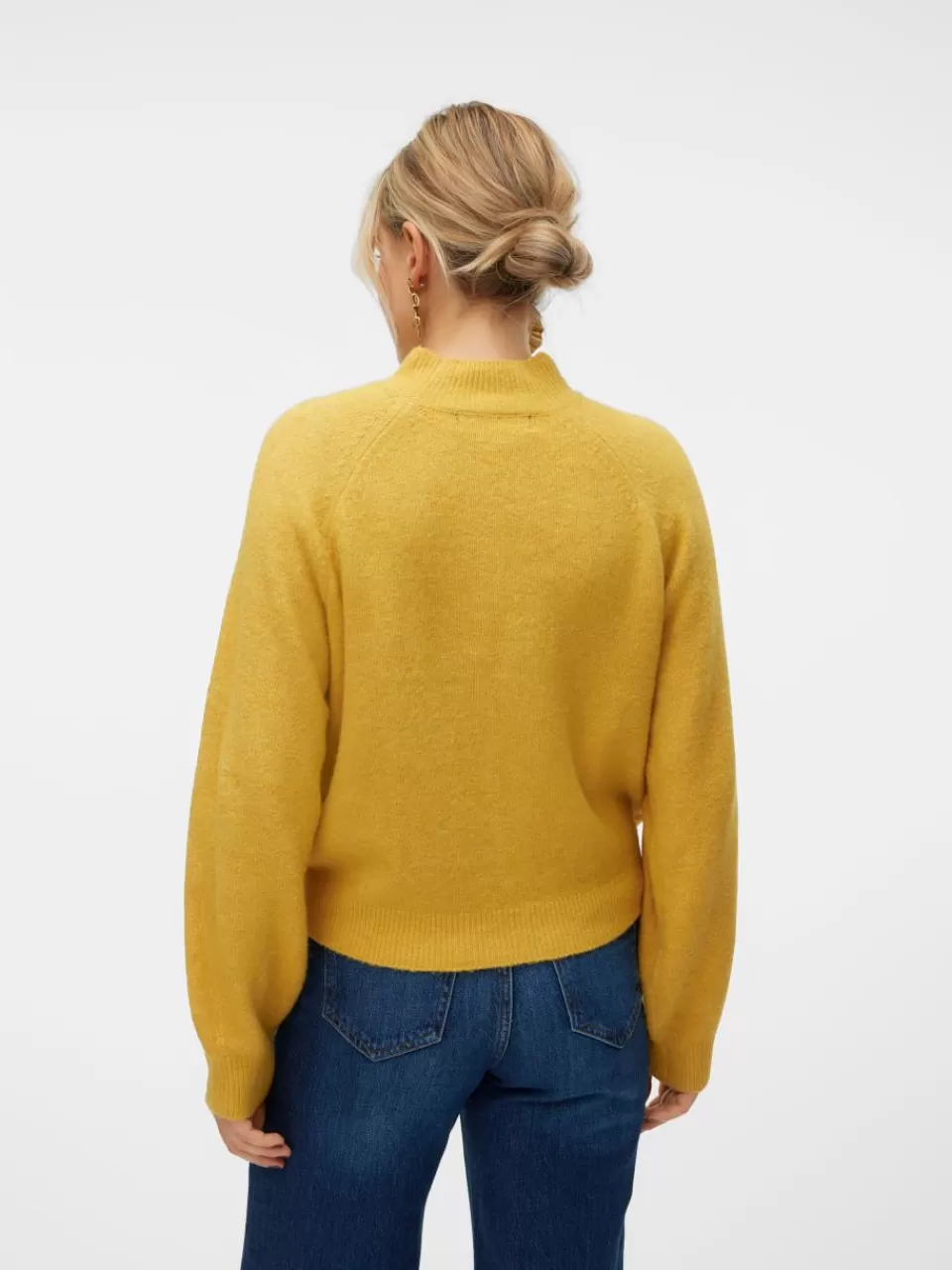 Fashion VERO MODA VMLEAF Genser Golden Spice
