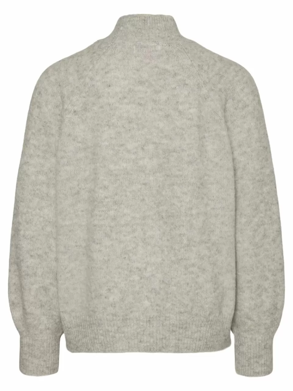 Fashion VERO MODA VMLEAF Genser Light Grey Melange