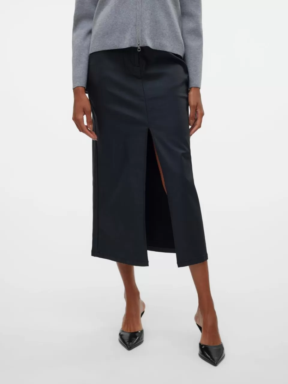 Cheap VERO MODA VMLEAH Middels høy midje Skjørt Black