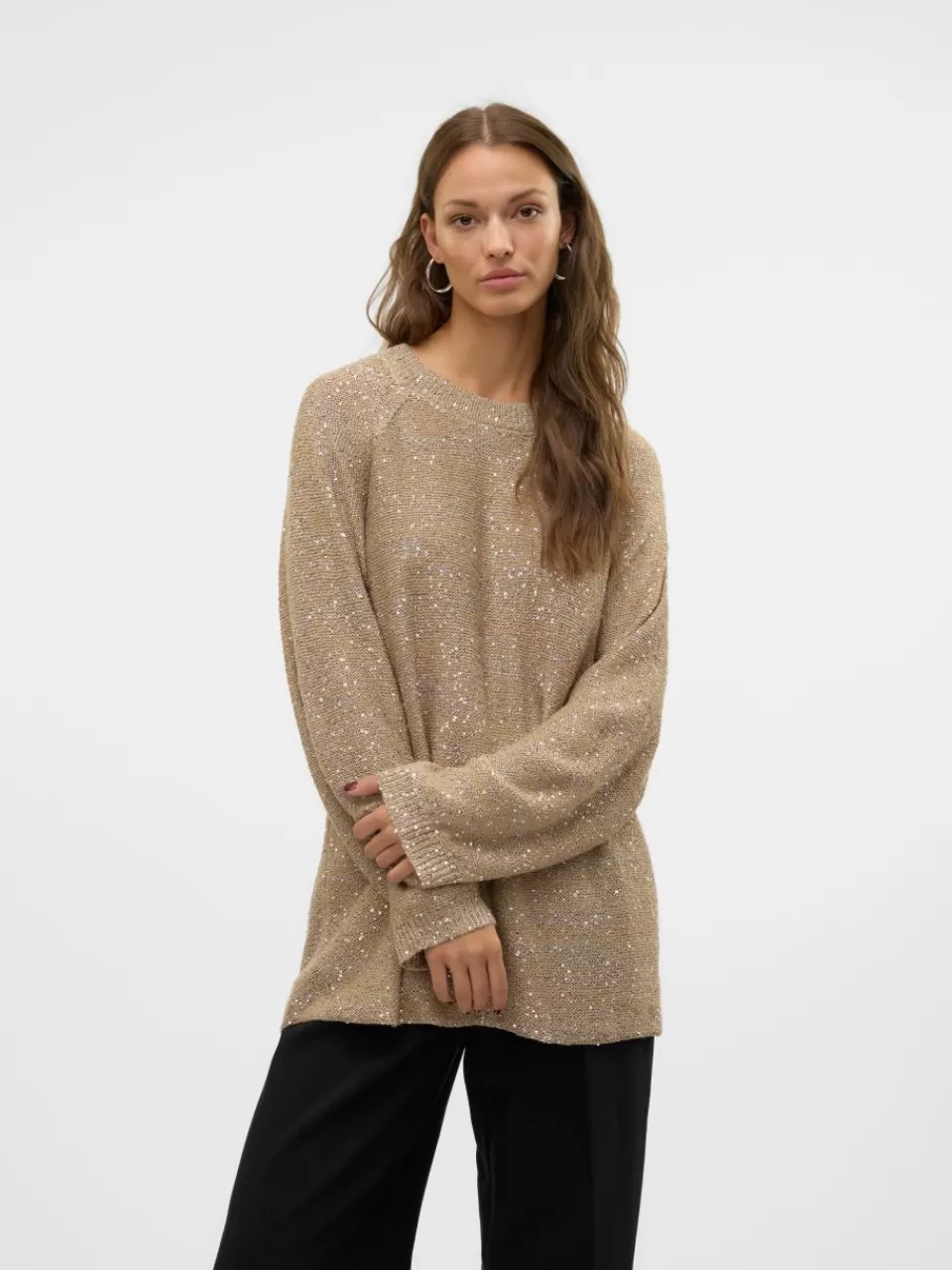 New VERO MODA VMLEILANI Genser Silver Mink