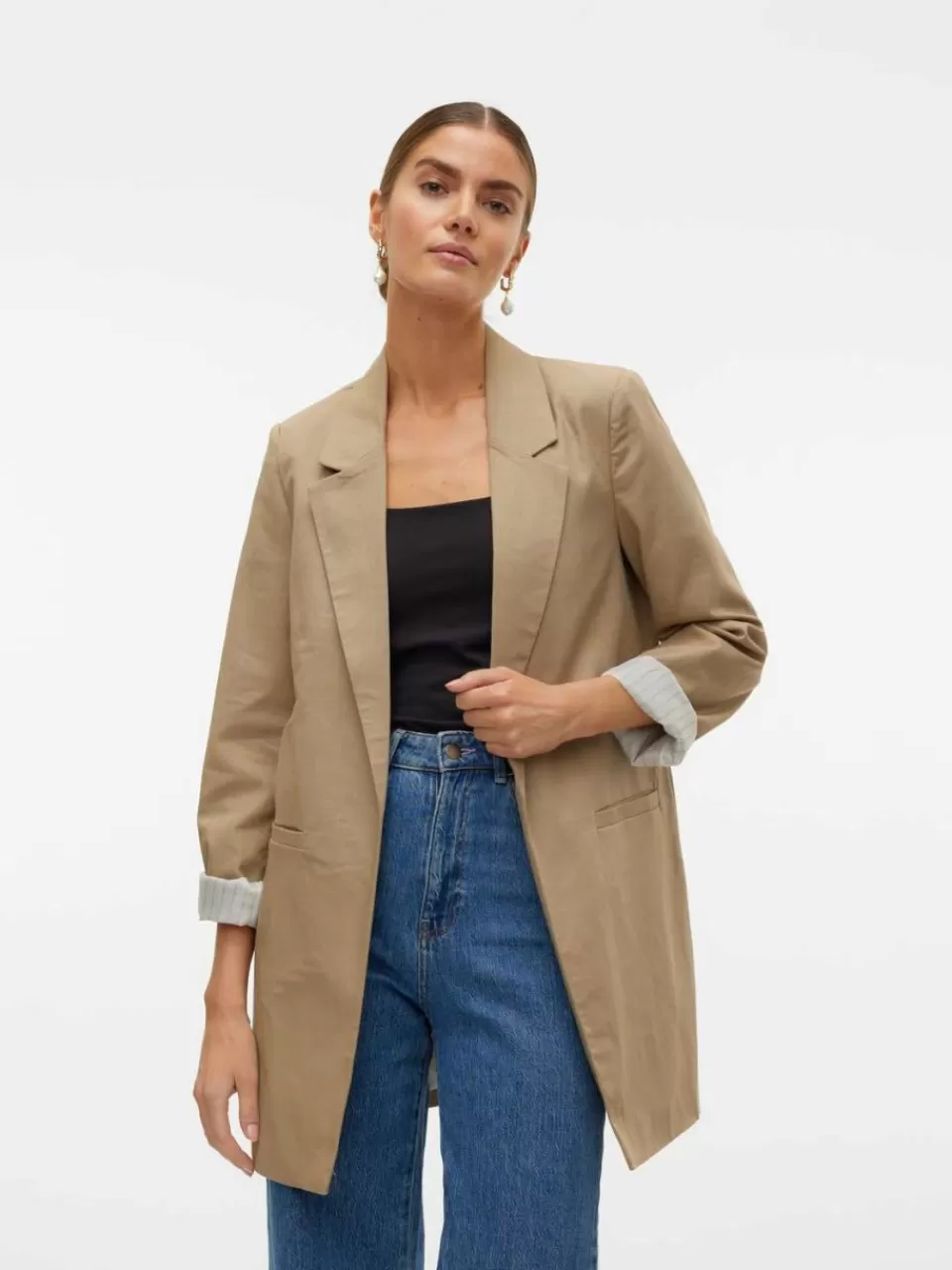 Best Sale VERO MODA VMLILJA Blazer Silver Mink