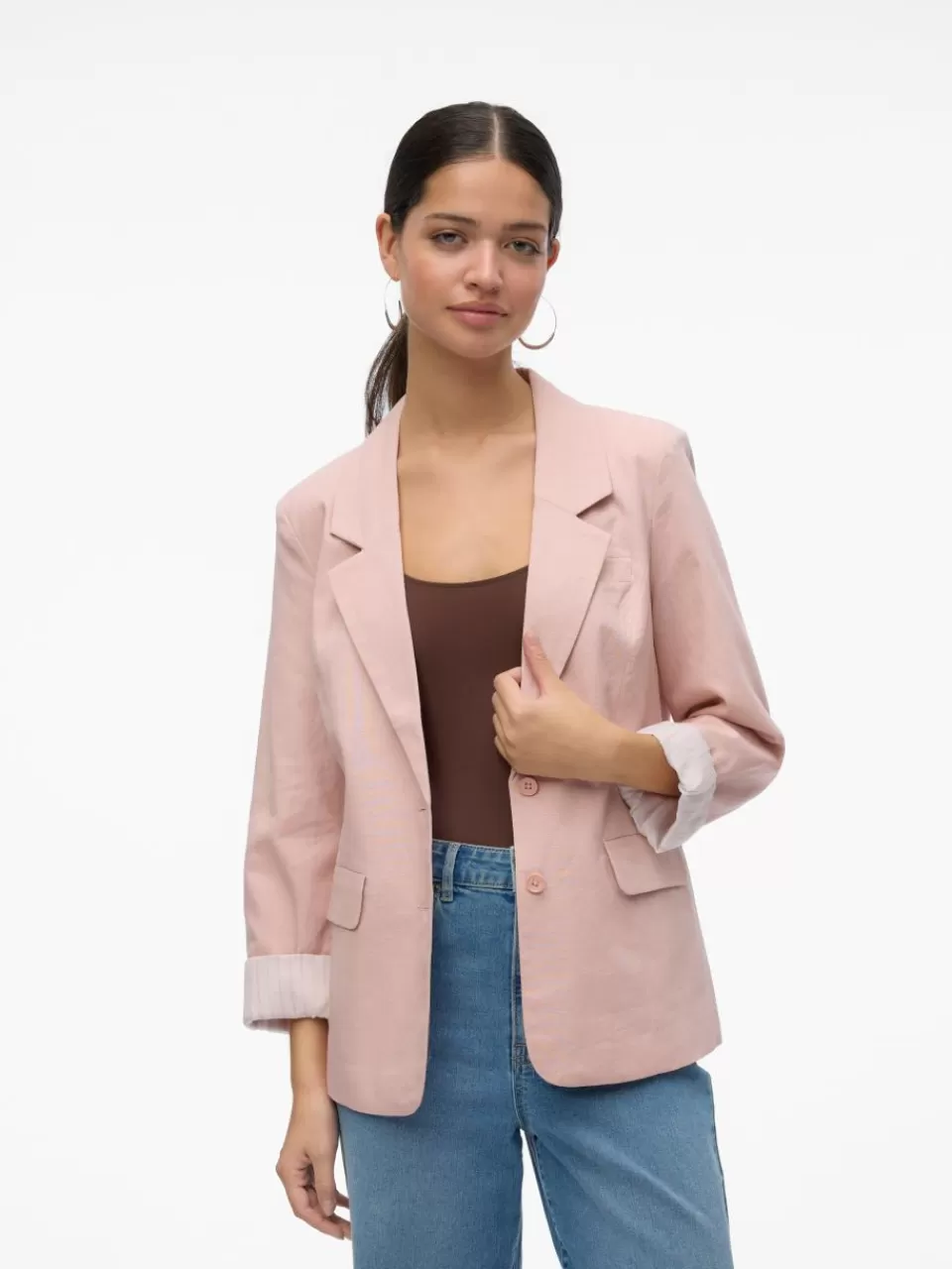 Store VERO MODA VMLILJA Blazer Misty Rose