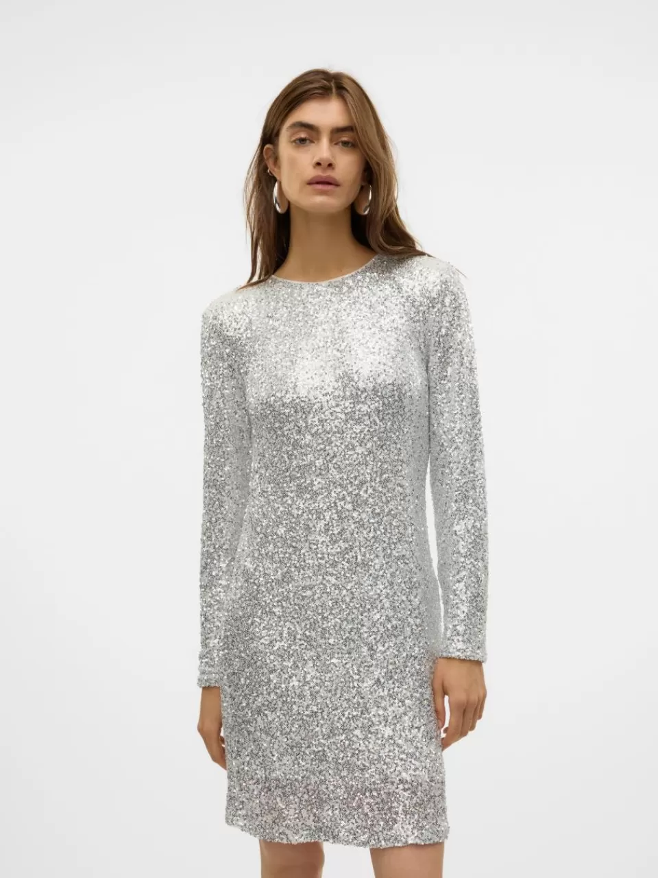 Hot VERO MODA VMLIMA Kort kjole Silver