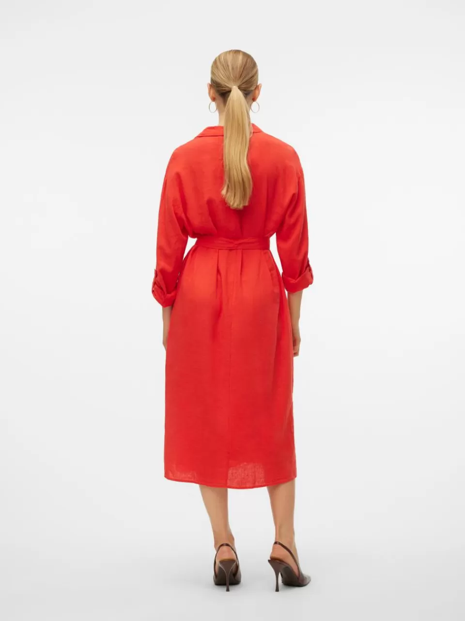 Online VERO MODA VMLINN Skjorte Tomato