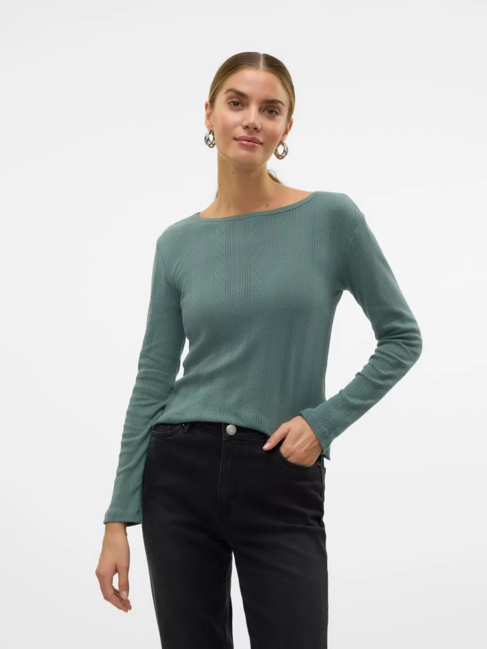 Best Sale VERO MODA VMLISA Topp Balsam Green