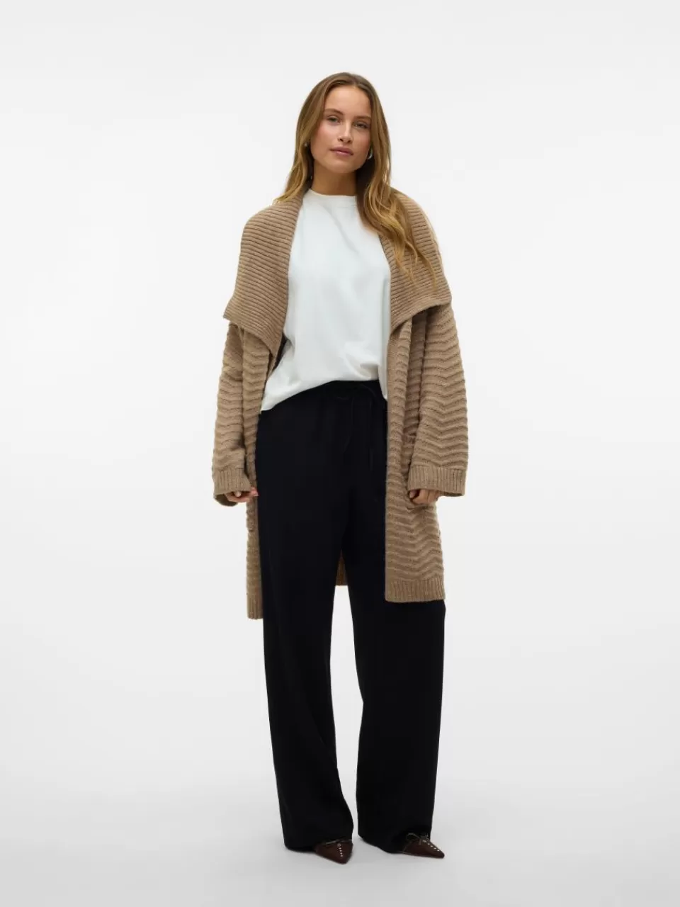 Outlet VERO MODA VMLIV Strikket cardigan Silver Mink