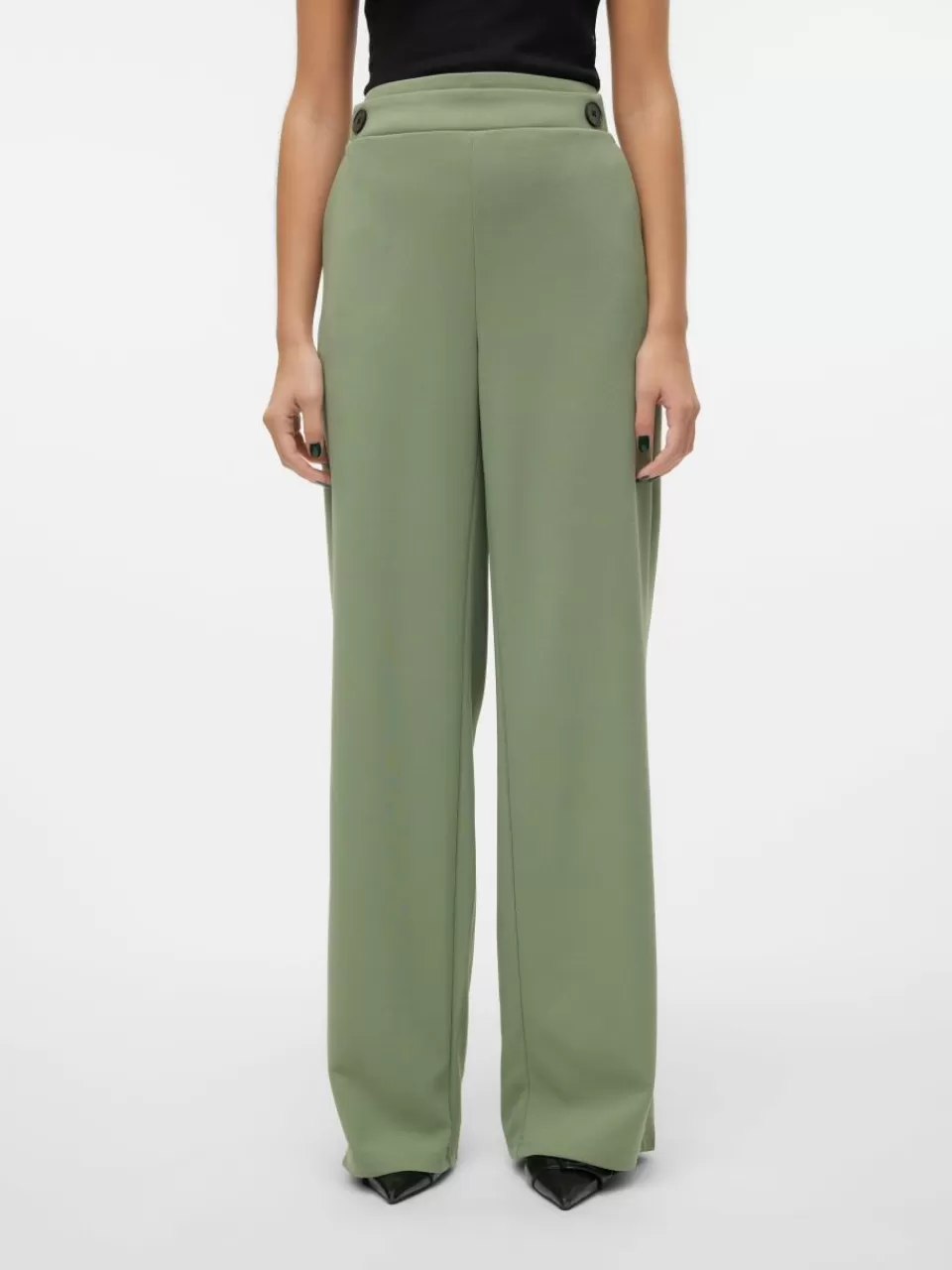 Cheap VERO MODA VMLIVA Høyt snitt Bukser Hedge Green