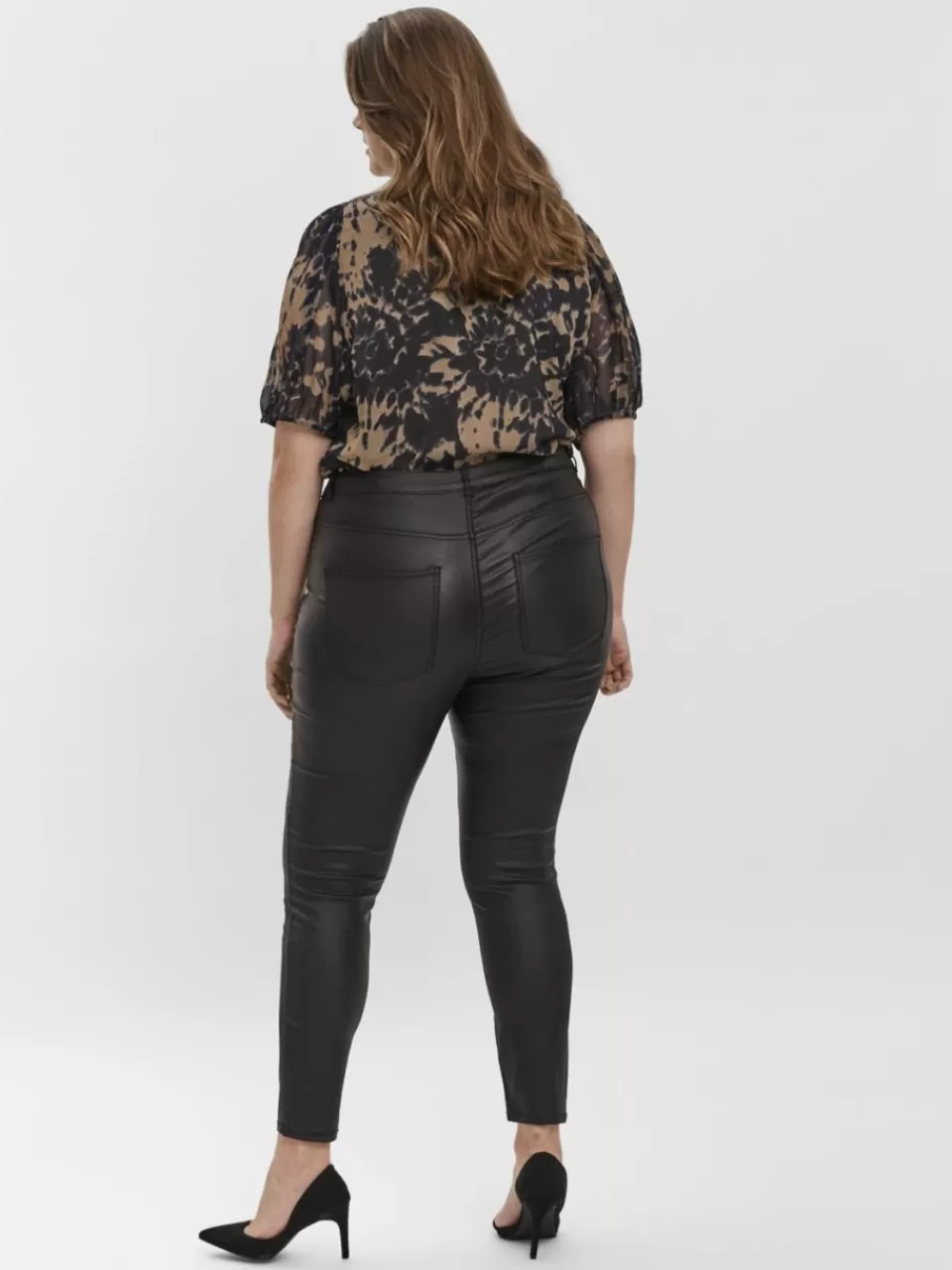 Best Sale VERO MODA VMLOA Høyt snitt Bukser Black