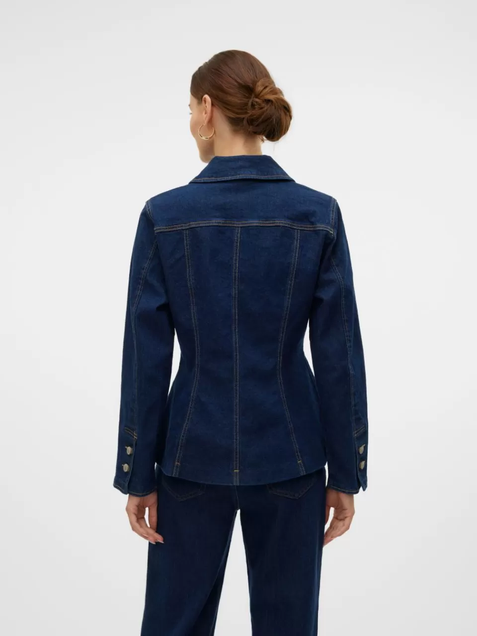 Hot VERO MODA VMLOTTIE Denimjakke Dark Blue Denim