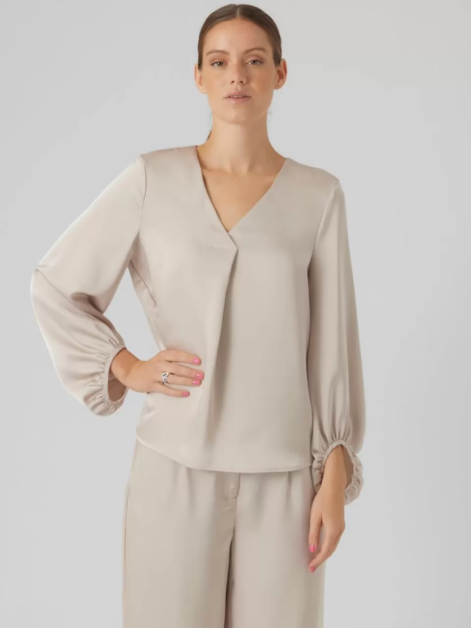 Best Sale VERO MODA VMLOVIE Topp Pumice Stone