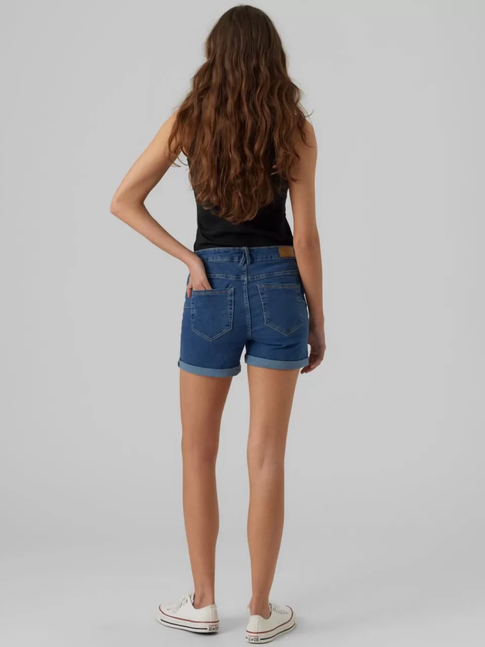 Best VERO MODA VMLUNA Shorts Medium Blue Denim