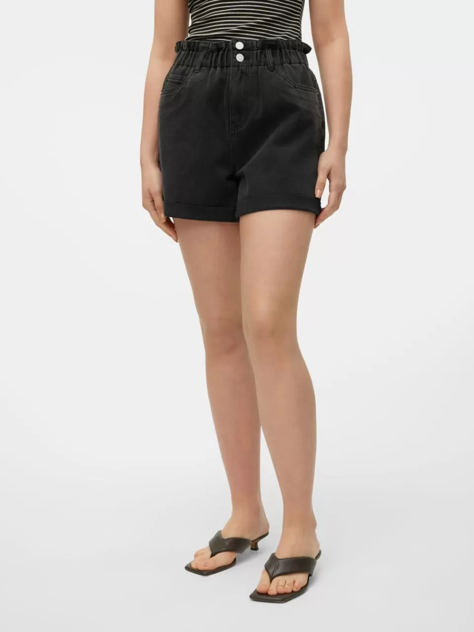 Best VERO MODA VMLYRA Shorts Black Denim