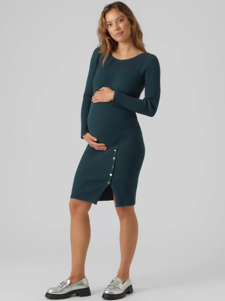 New VERO MODA VMMABA Gravidkjole Ponderosa Pine