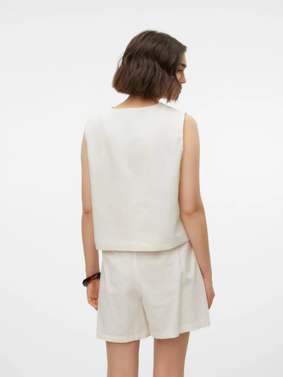 New VERO MODA VMMAY Otw-vest Bright White