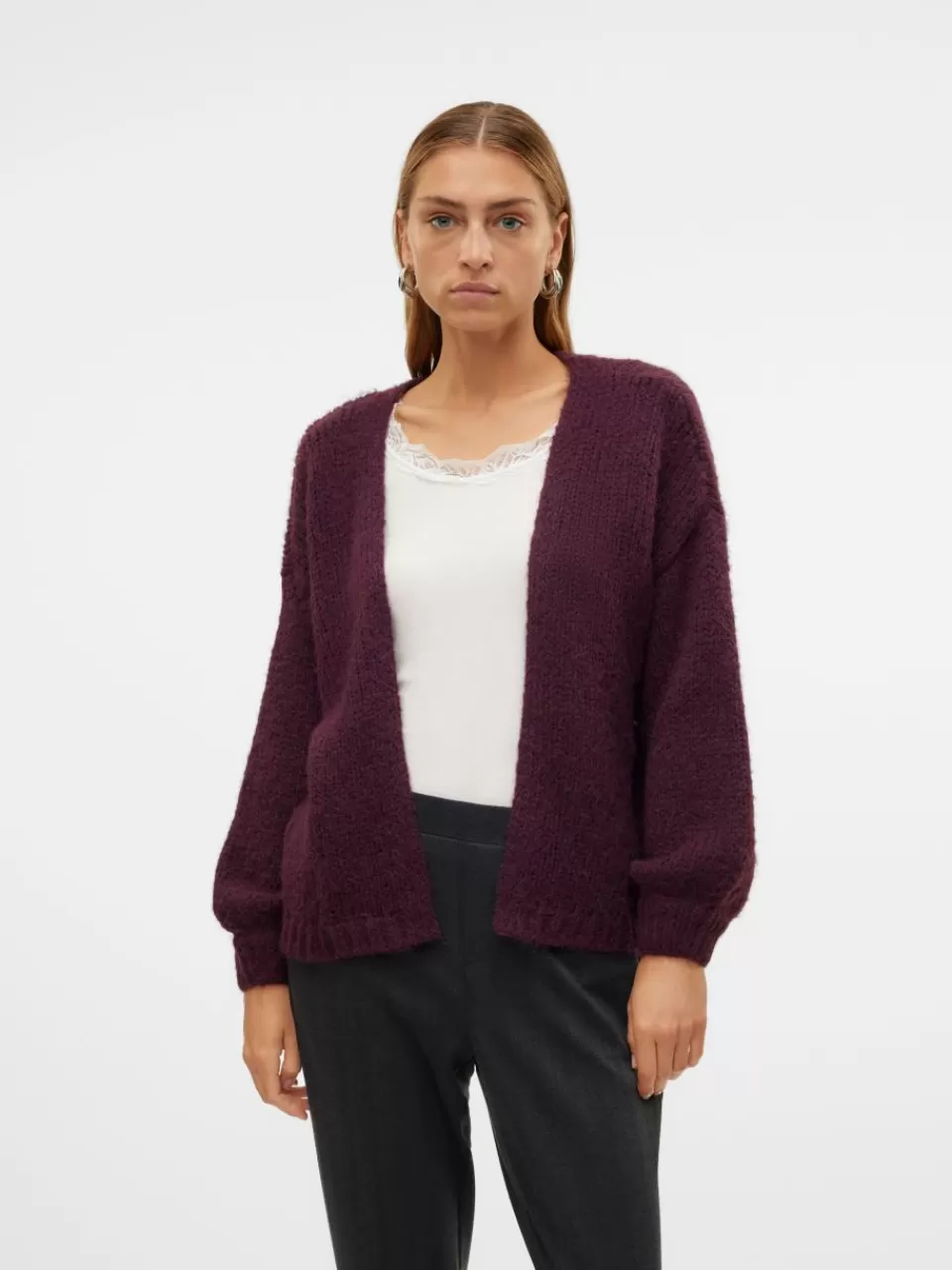 Clearance VERO MODA VMMAYBE Strikket cardigan Winetasting